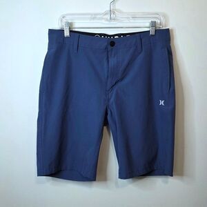 Hurley Blue All Day Hybrid Quick Dry Shorts Size 32